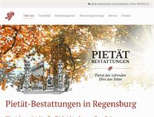 Tablet Screenshot of bestattungen-pietaet.de